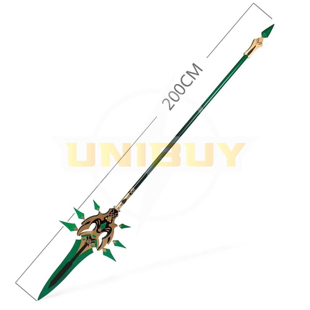 Genshin Impact Xiao Primordial Jade Winged-Spear Cosplay Prop Unibuy