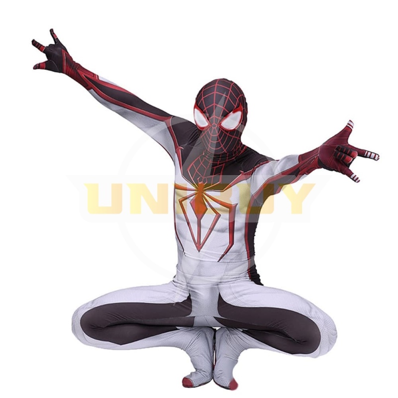 Spider-Man PS5 Miles Morales Cosplay Costume TRACK Suit For Kids Adult Unibuy