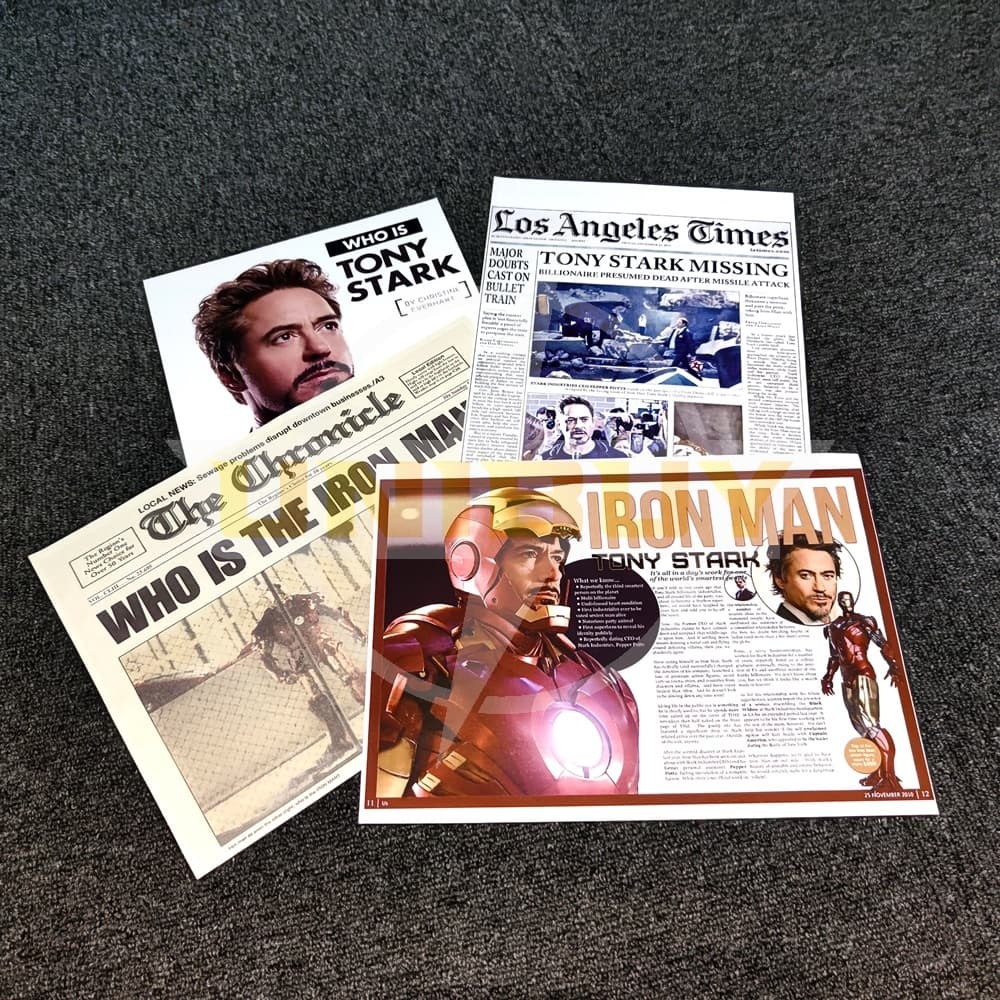 Iron Man Files S.H.I.E.L.D. Tony Stark Paper Props Movie Props Unibuy