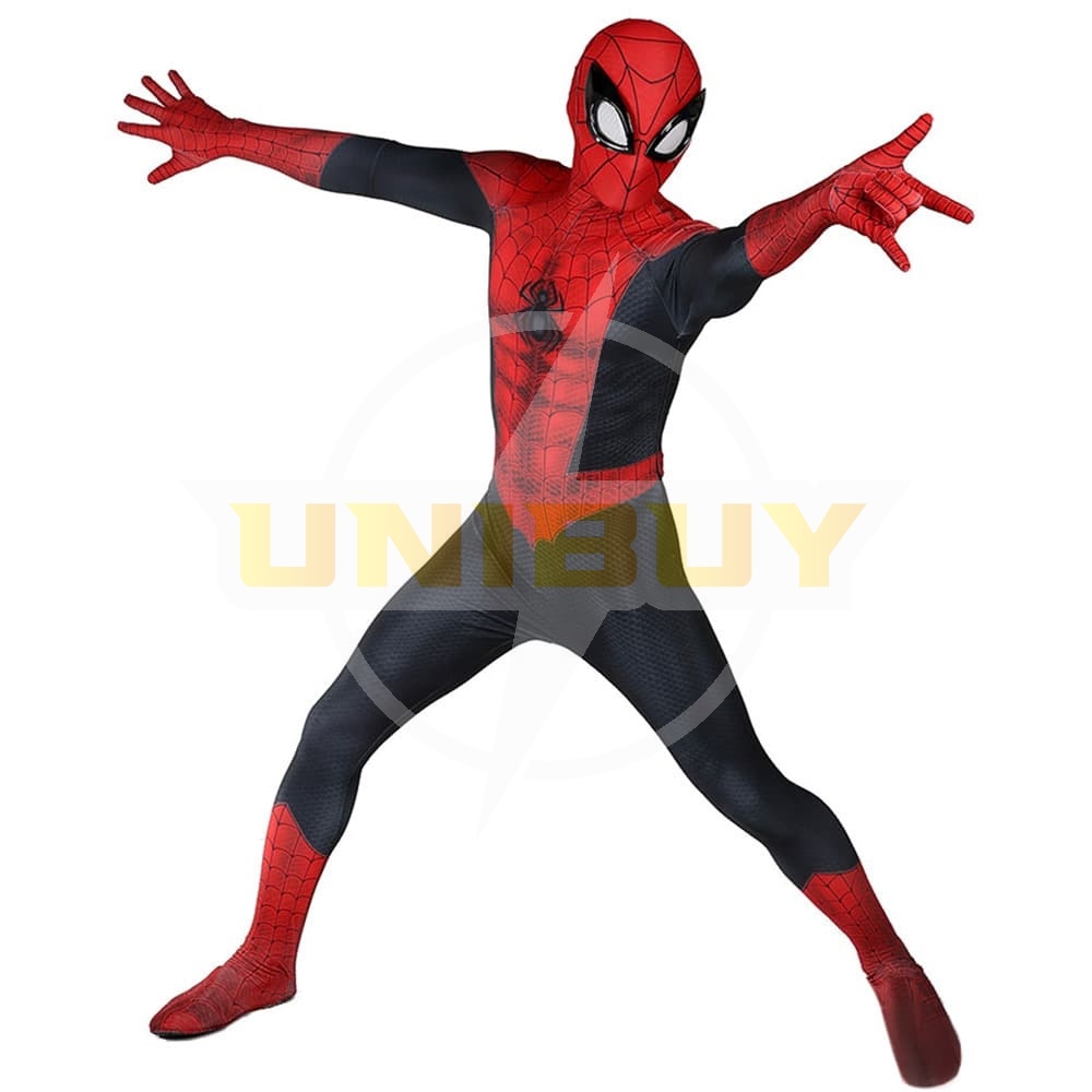 Comic Spider-Man Classics Costume Cosplay Black Jumpsuit For Kids Adult Unibuy