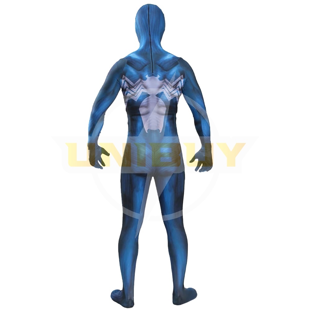 Venom Symbiote Costume Cosplay Suit Spider-Man Eddie Block Blue Jumpsuit For Kids Adult Unibuy