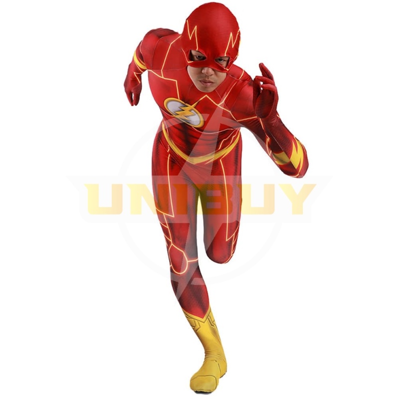 The Flash Cosplay Costume Barry Allen Jumpsuit Comic Version For Kids Adult Unibuy
