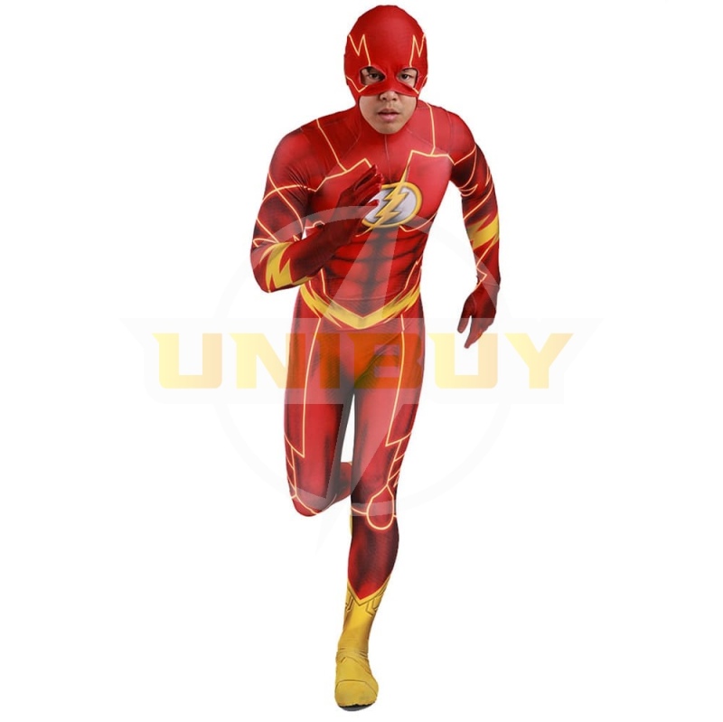 The Flash Cosplay Costume Barry Allen Jumpsuit Comic Version For Kids Adult Unibuy