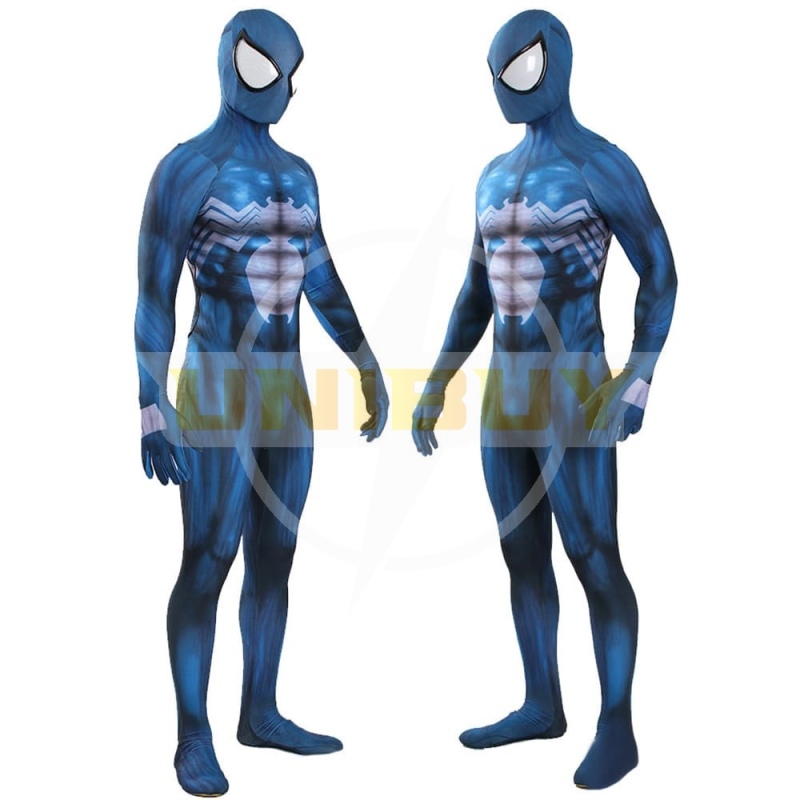 Venom Symbiote Costume Cosplay Suit Spider-Man Eddie Block Blue Jumpsuit For Kids Adult Unibuy