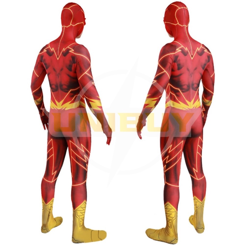 The Flash Cosplay Costume Barry Allen Jumpsuit Comic Version For Kids Adult Unibuy