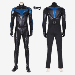 Nightwing Costume Cosplay Suit Dick Grayson Titans Men Outfit Ver 2