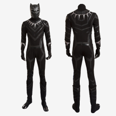 Captain America Civil War Black Panther Cosplay Costume Suit T'Challa