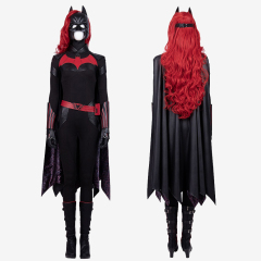 Batwoman Costume Cosplay Suit Kate Kane Outfit with Cloak Version 1 Unibuy