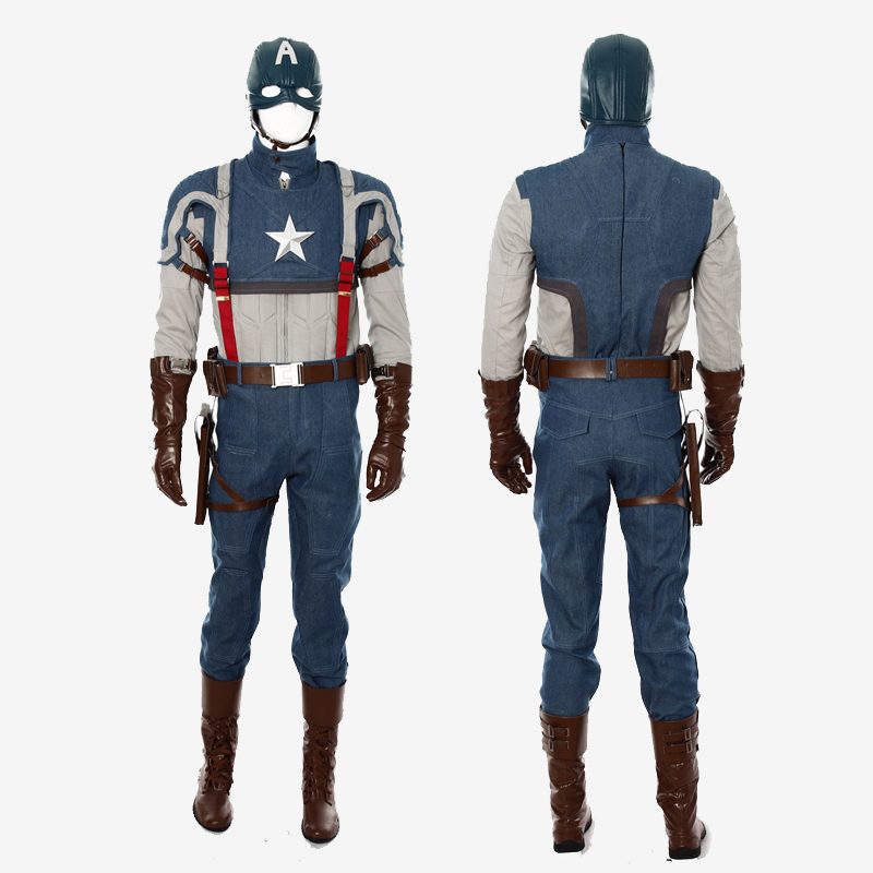 Captain America Steve Rogers Costume Cosplay Suit