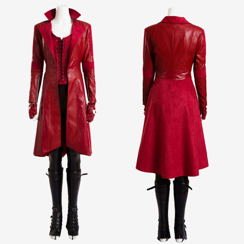 Captain America Civil War Scarlet Witch Costume Cosplay Dress Wanda Maximoff