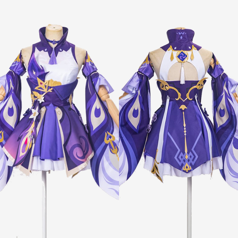 Genshin Impact Keqing Costume Cosplay Dress Unibuy