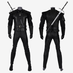 Geralt of Rivia Costume Cosplay Suit White Wolf The Witcher Full Set Unibuy