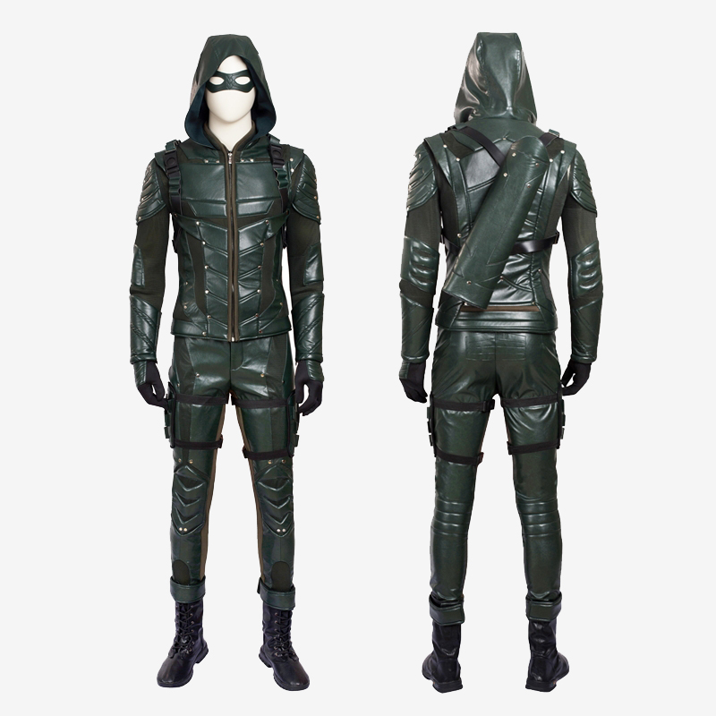 Arrow Season 5 Costume Cosplay Suit Oliver Queen