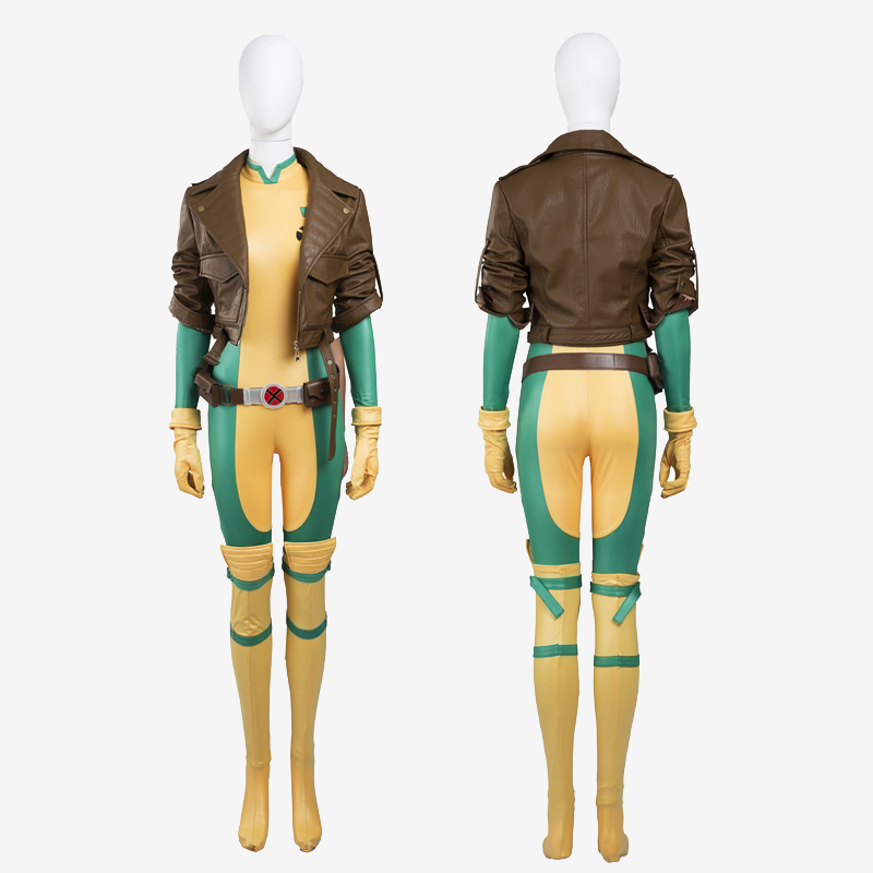 X-Men Anna Marie Rogue Costume Cosplay Suit