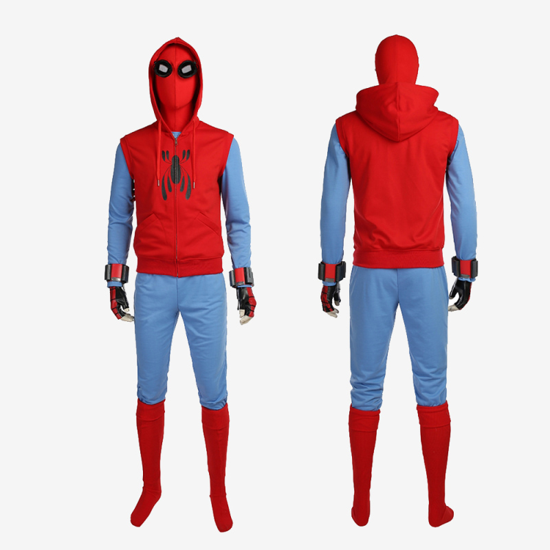 Spiderman Homecoming Hoodie Costume Cosplay Suit Peter Parker