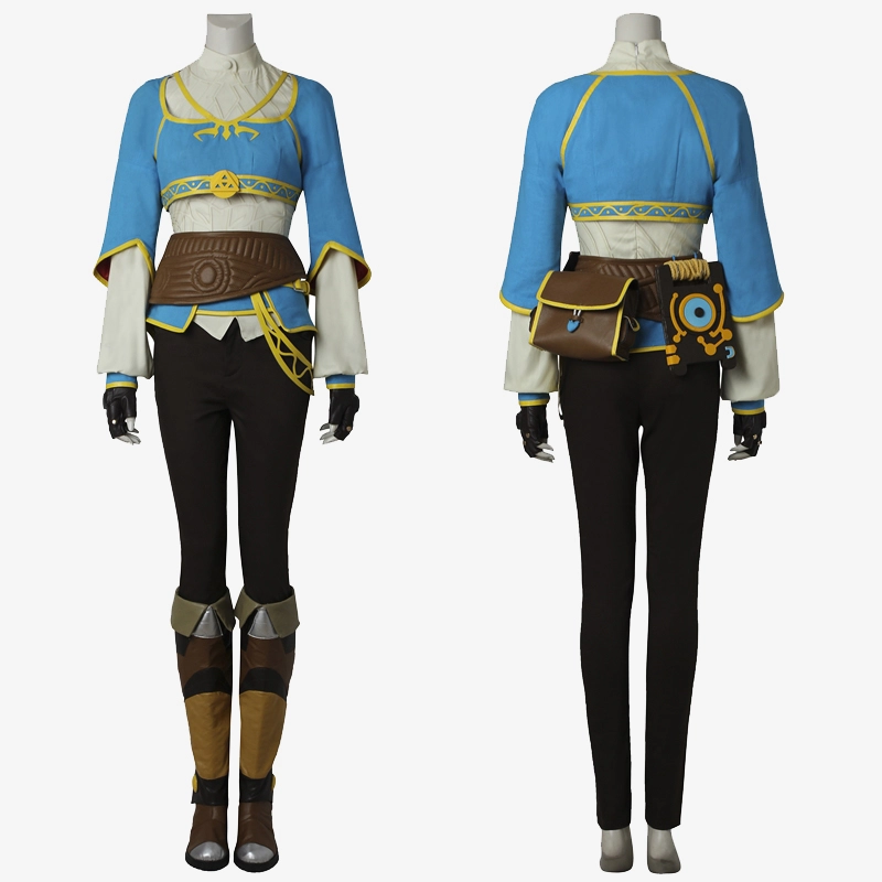 open lace back dress Princess Zelda Costume Dress Zelda Breath of Wild Princess Cosplay Halloween Carnival Suit, S