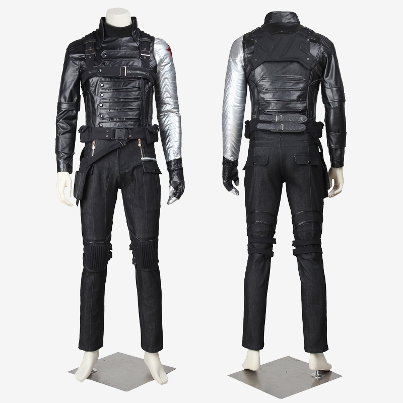 Captain America Winter Soldier Costume Cosplay Suit Bucky Barnes Unibuy