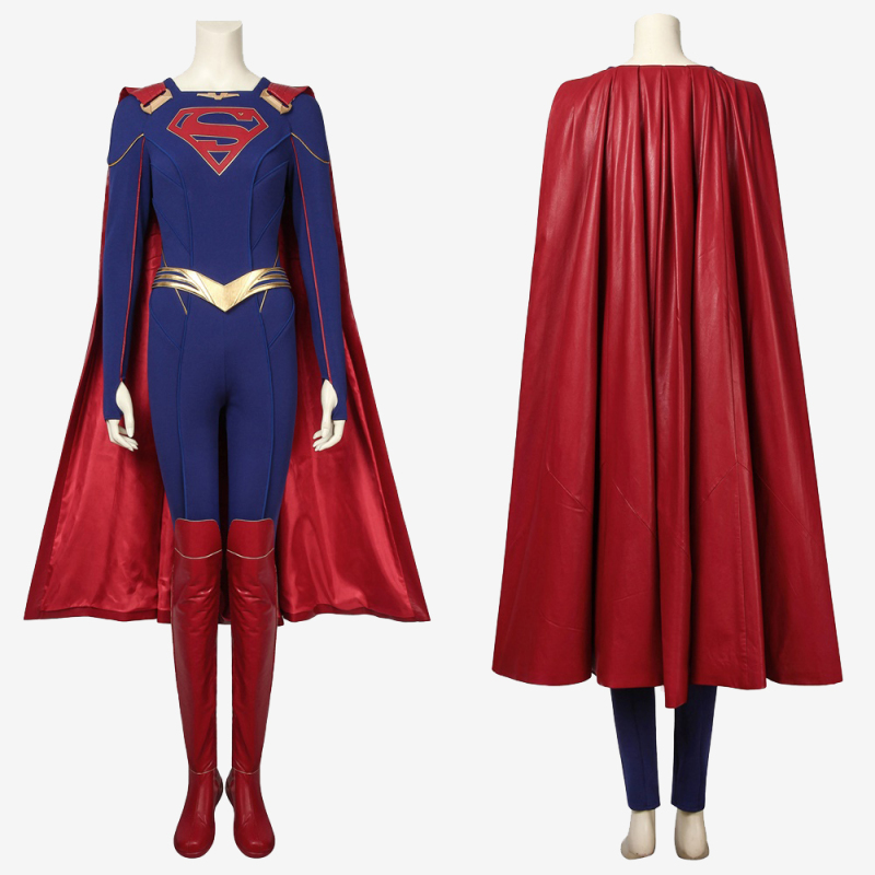 Supergirl Costume Cosplay Suit with Cloak Kara Zor-El Supergirl Season 5 Ver.1 Unibuy