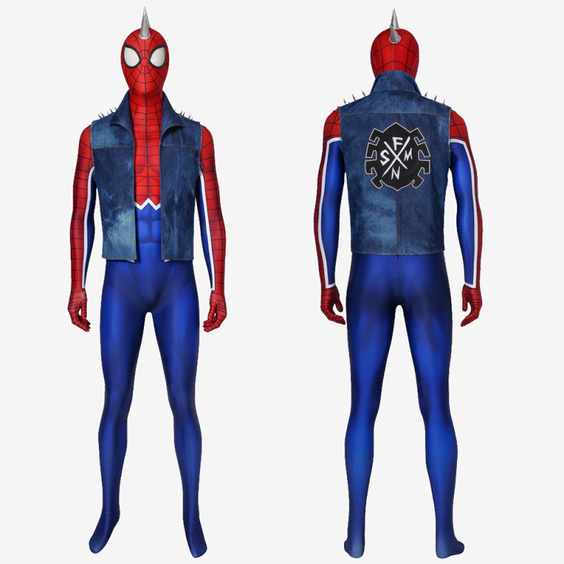 Spider-Man PS4 Costume Cosplay Spider-Punk Suit Unibuy