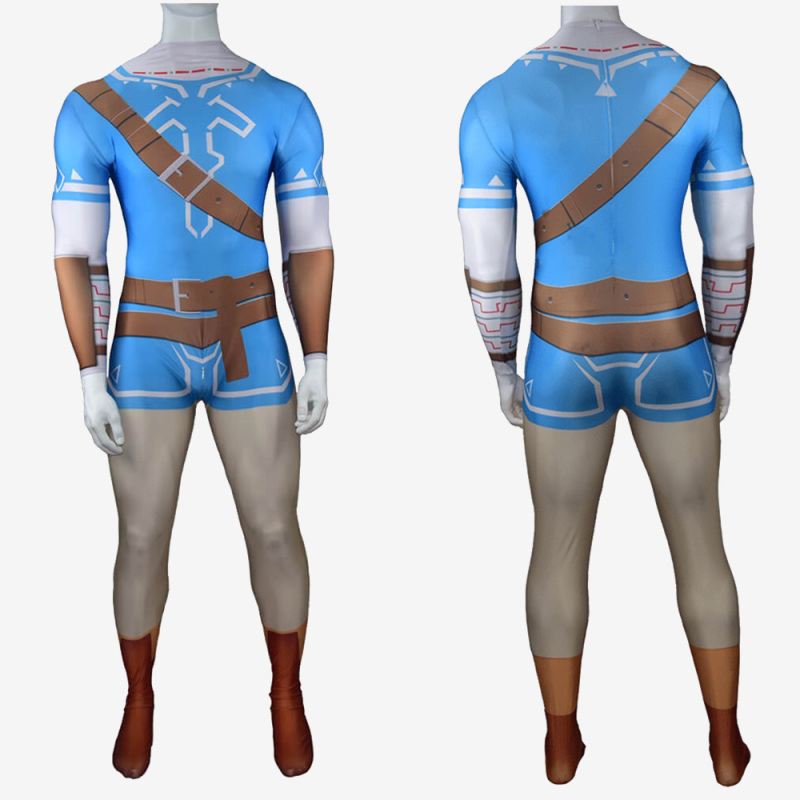 The Legend of Zelda Breath of the Wild Link Tunic Cosplay Costume Jumpsuit Bodysuit Unibuy