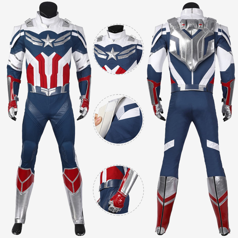 New Captain America Sam Wilson The Falcon Suit Cosplay Costume Ver 3 Unibuy