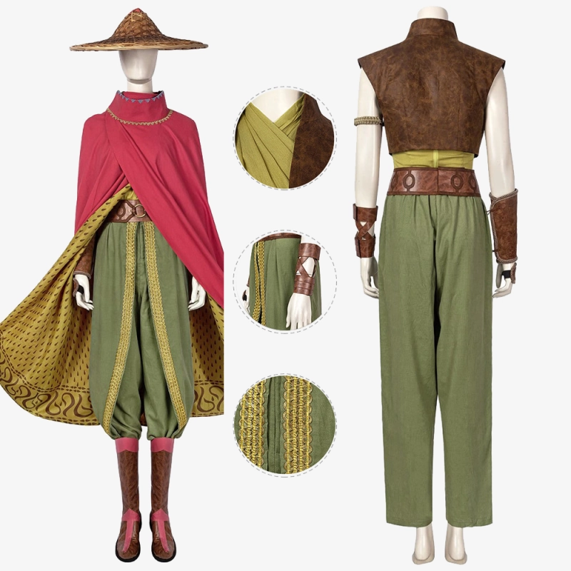 Raya Costume Cosplay Suit With Cape Ver 1 Unibuy