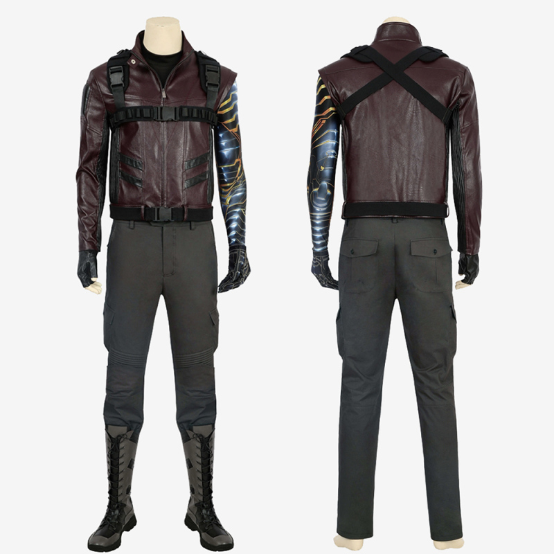 Winter Soldier Costume Cosplay Suit Bucky Barnes The Falcon and the Winter Soldier Men Outfit Unibuy