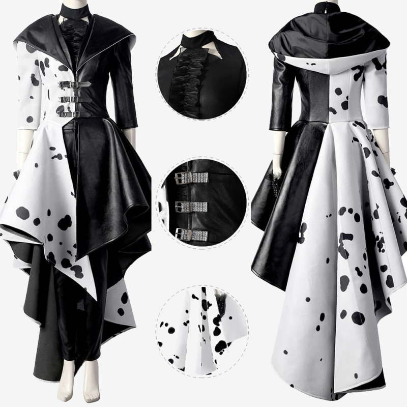 Cruella Costume Cosplay Coat Suit Unibuy