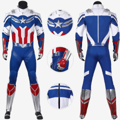 New Captain America Sam Wilson The Falcon Suit Cosplay Costume Unibuy