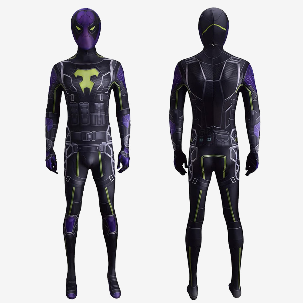 Spider-Man Miles Morales Costume Cosplay Costume The Prowler Aaron Davis Suit Unibuy