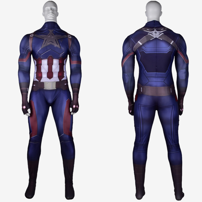 Captain America Costume Cosplay Suit Steve Rogers Avengers Infinity War for Kids Adult Unibuy