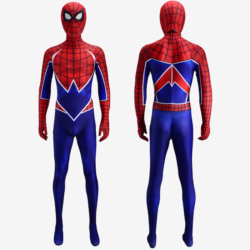 Spider Man PS4 Spider-Punk Suit Spiderman Costume Cosplay Jumpsuit Bodysuit Unibuy