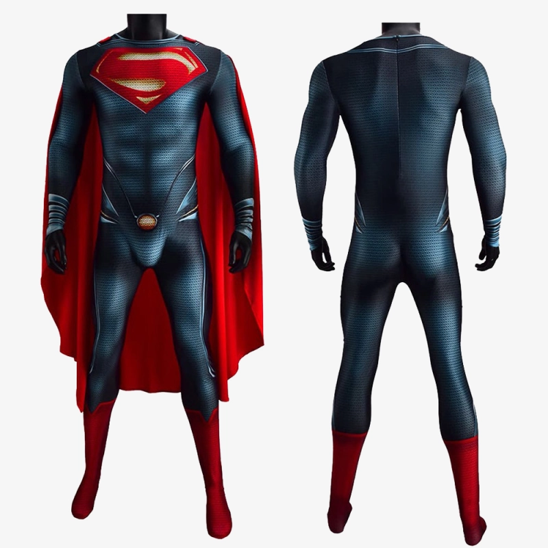 Man of Steel Superman Costume Cosplay Clark Kent Jumpsuit Bodysuit Unibuy