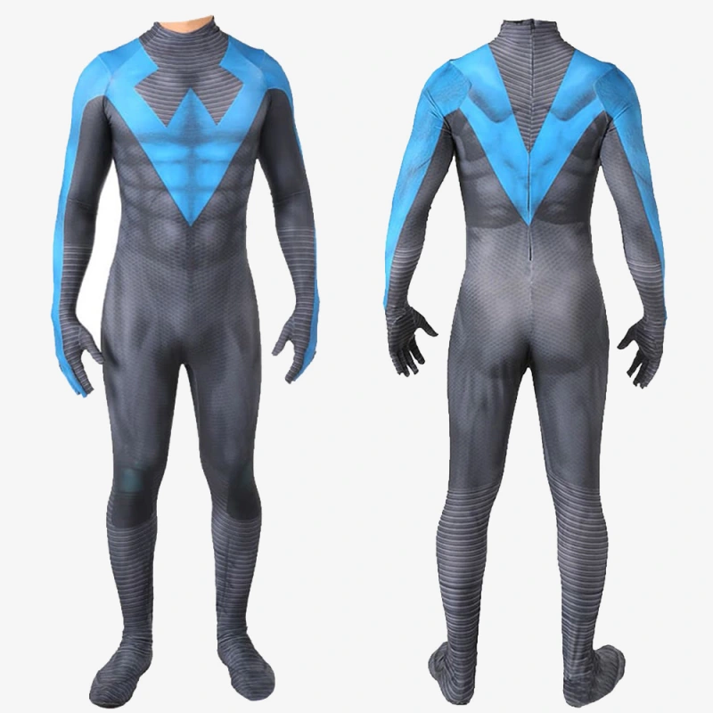 Nightwing Costume Cosplay Suit Dick Grayson Jumpsuit Bodysuit For Kids Adult Unibuy