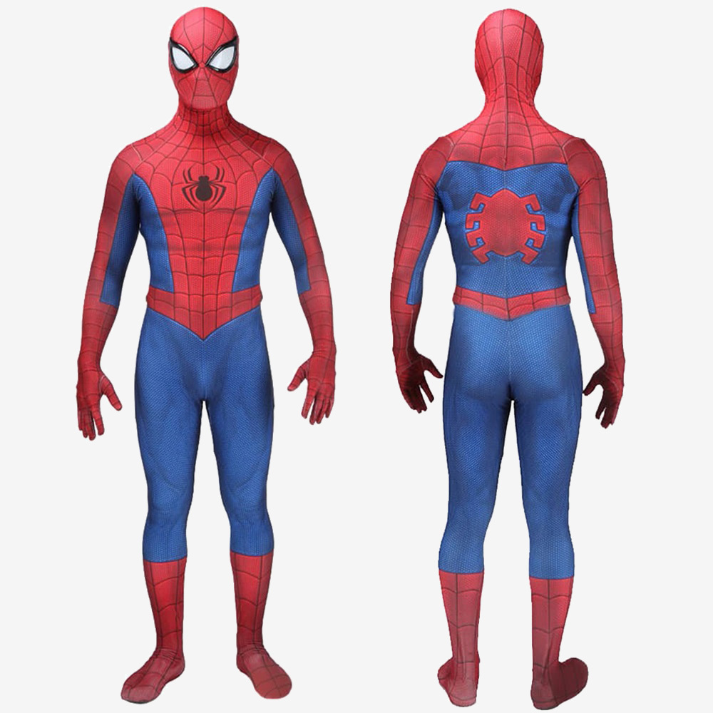 Spider Man PS4 Classic Suit Peter Parker Cosplay Costume For Kids Adult Unibuy