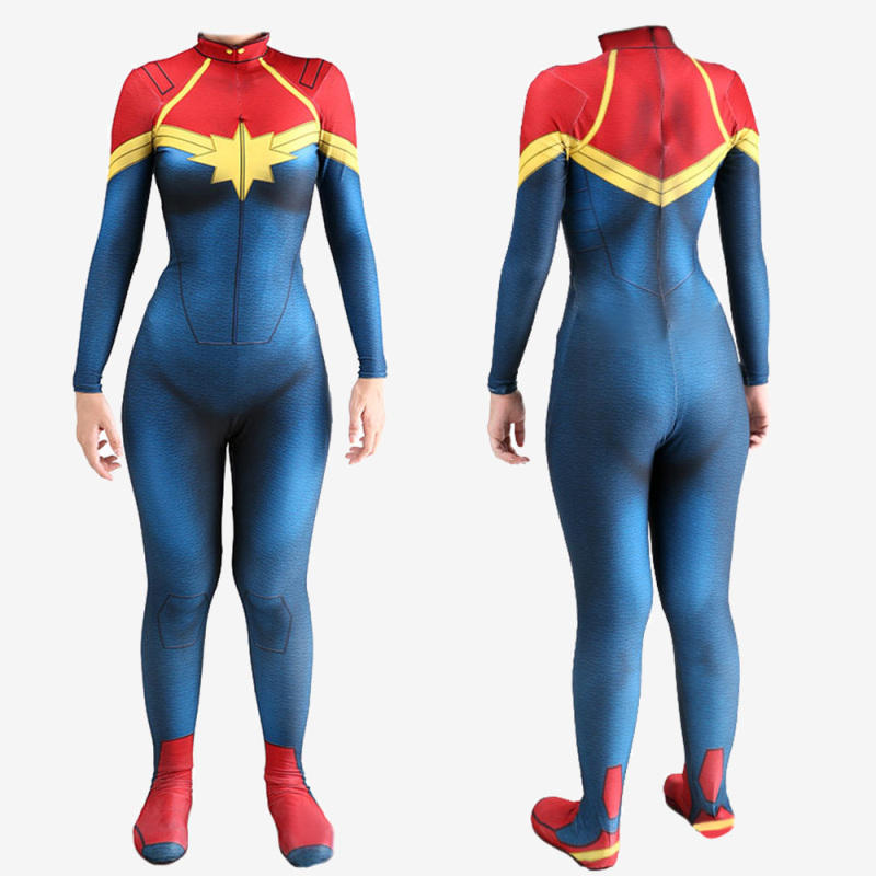 Captain Marvel Suit Costume Cosplay Carol Danvers Jumpsuit Bodysuit Unibuy