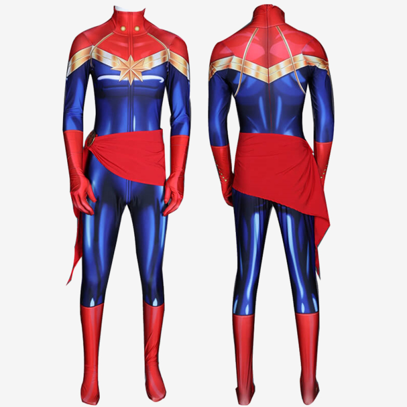 Captain Marvel Costume Cosplay Jumpsuit Carol Danvers Avengers Endgame For Kids Adult Unibuy
