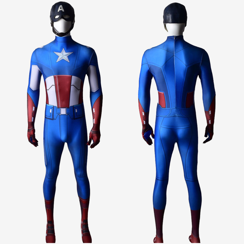 Captain America Costume Cosplay Suit Avenger Steve Rogers For Kids Adult Unibuy