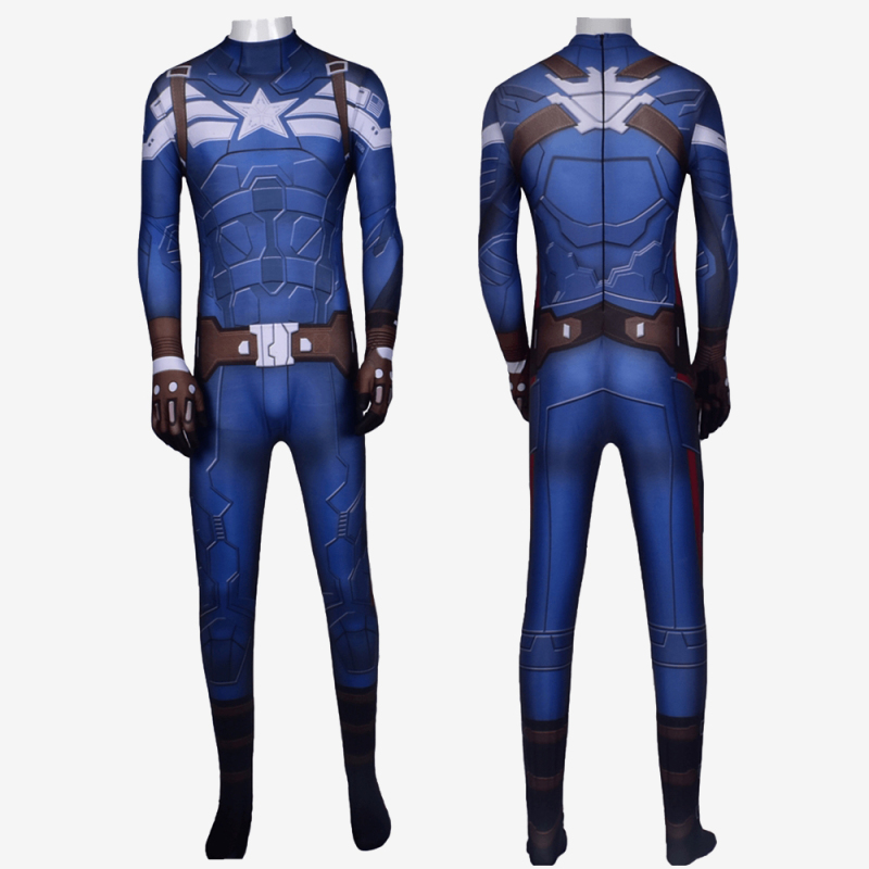 Captain America Costume Cosplay Avengers Endgame Halloween Suit Unibuy