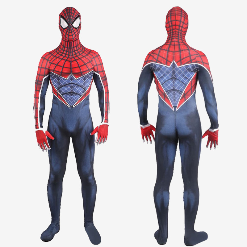 Spider Man PS4 Spider-Punk Suit Costume Cosplay For Adult Unibuy