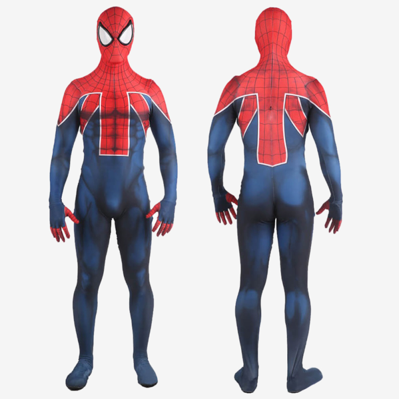 Spider-Man PS4 Peter Parker Spider-UK Suit Costume Cosplay Suit For Kids Adult Unibuy