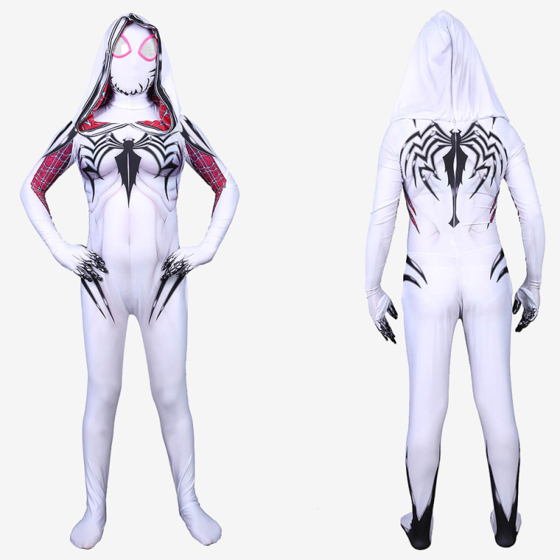 Women Girls Venom Spider Gwen Stacy Cosplay Costume Jumpsuit Bodysuit Unibuy