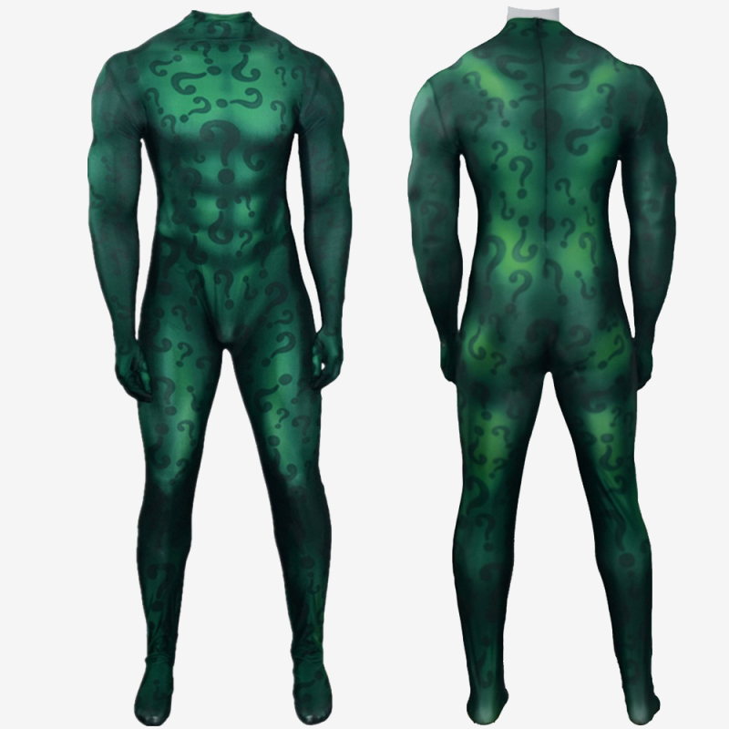 Batman The Riddler Costume Cosplay Suit Gotham Halloween Outfit Unibuy