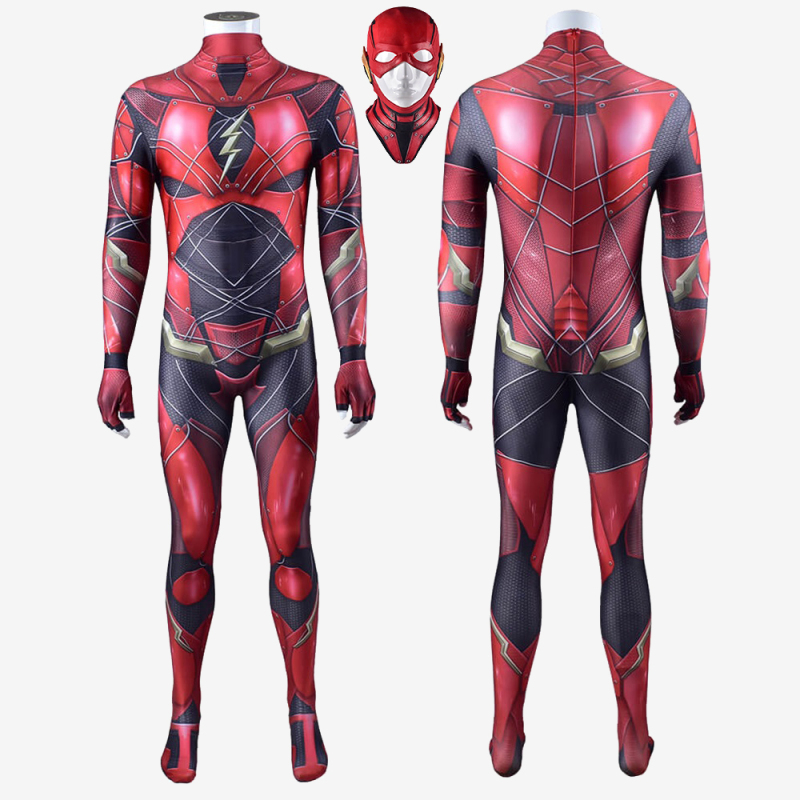 The Flash Justice League Costume Cosplay Suit Bodysuit For Kids Adult Unibuy