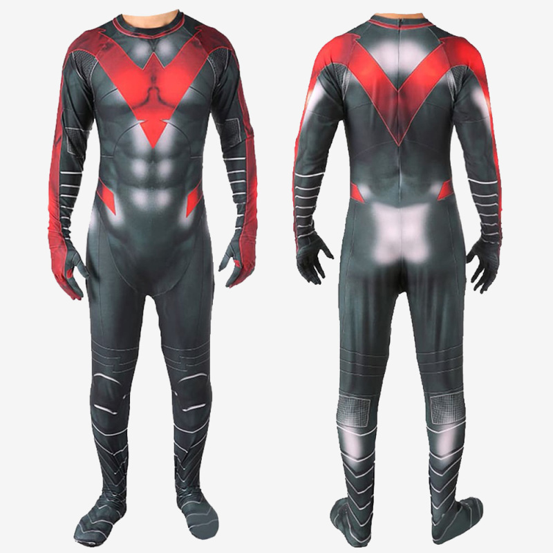 Dawn of Injustice Nightwing Costume Cosplay Jumpsuit For Kids Adults Unibuy