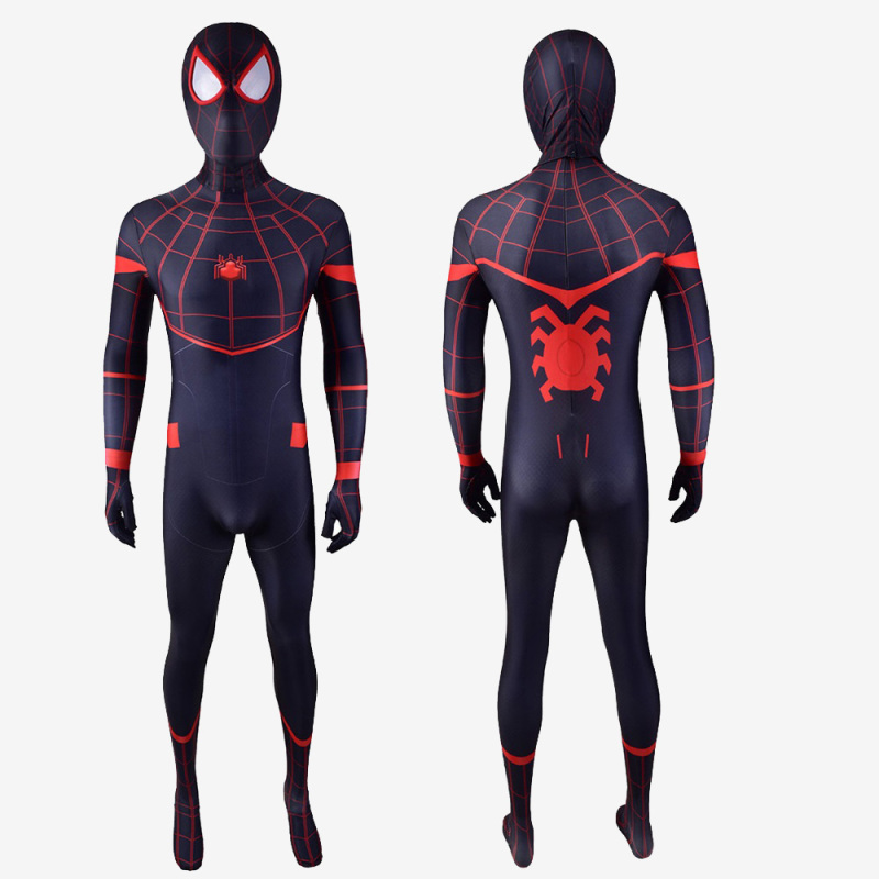 MCU Miles Morales Spiderman Costumes Cosplay Jumpsuit Bodysuit Unibuy