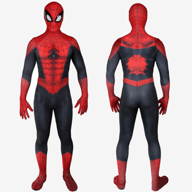 Comic Spider-Man Classics Costume Cosplay Black Jumpsuit For Kids Adult Unibuy
