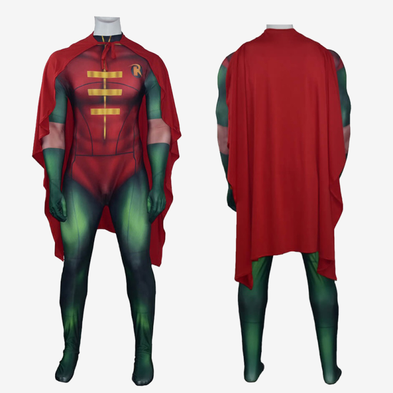 Batman Justice League vs Teen Titans Robin Costume Cosplay Suit Unibuy