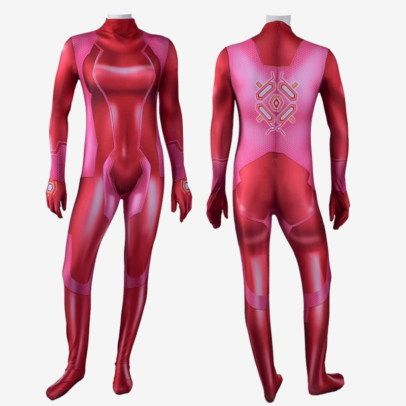 Metroid Samus Aran Zero Suit Red Cosplay Costume For Kids Adult Unibuy