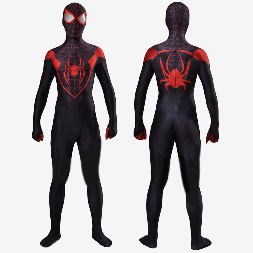 Miles Morales Costume Cosplay Suit Spider-Man : Into the Spider-Verse Jumpsuit Unibuy